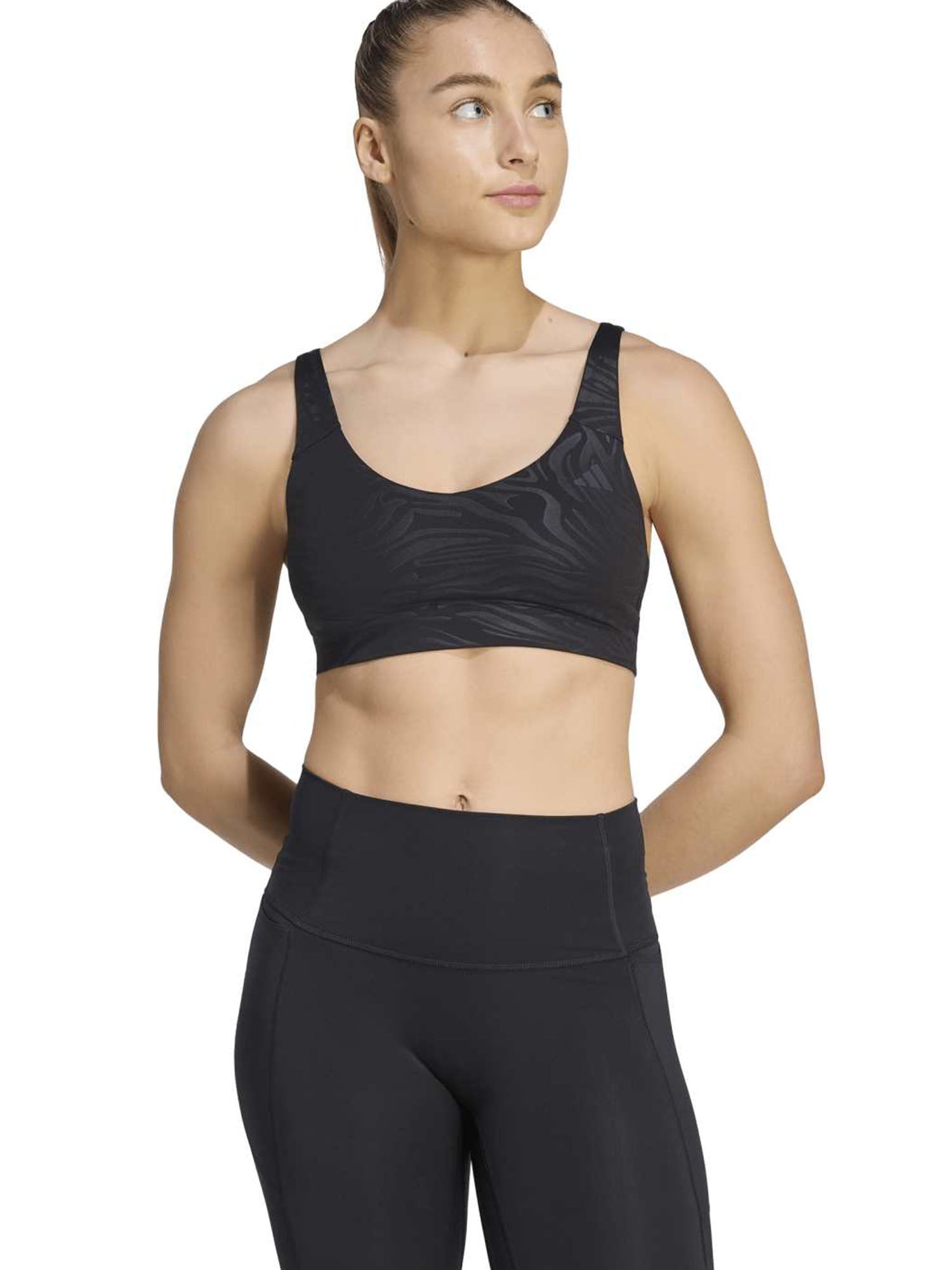 Reggiseno sportivo donna Adidas All Me Essentials nero